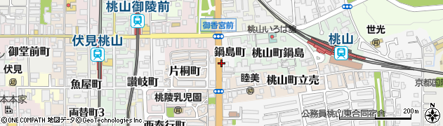 京都府京都市伏見区鍋島町周辺の地図