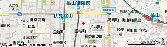 京都府京都市伏見区道阿弥町周辺の地図