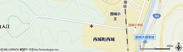広島県庄原市西城町西城4周辺の地図