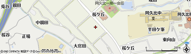 愛知県阿久比町（知多郡）卯坂（下親田）周辺の地図