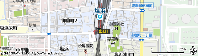 塩浜駅周辺の地図