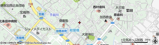 兵庫県加西市北条町北条1100周辺の地図