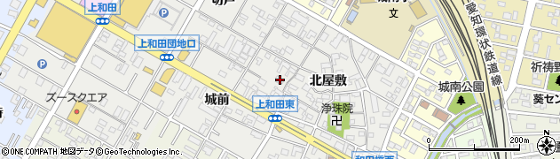 愛知県岡崎市上和田町北屋敷80周辺の地図
