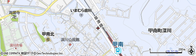 滋賀県甲賀市甲南町深川1545周辺の地図