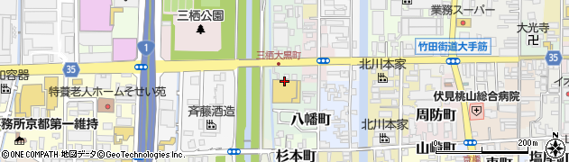 京都府京都市伏見区横大路三栖大黒町周辺の地図