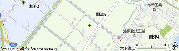 滋賀県大津市関津5丁目4周辺の地図