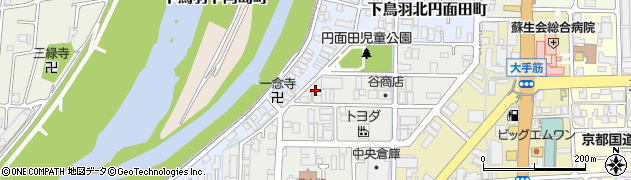 京都府京都市伏見区下鳥羽中円面田町52周辺の地図