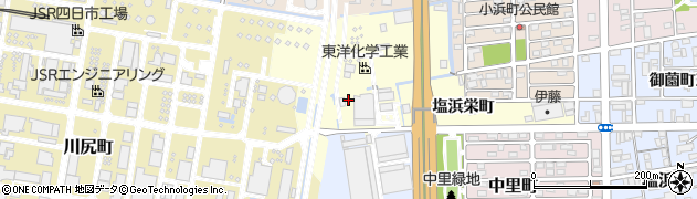 三重県四日市市塩浜栄町周辺の地図
