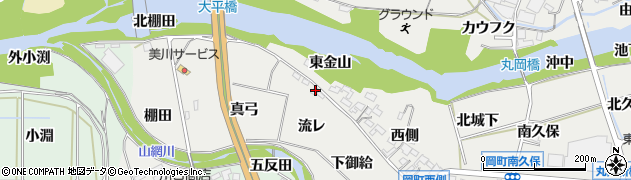 愛知県岡崎市岡町流レ2周辺の地図