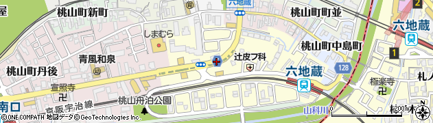 京都府京都市伏見区桃山町因幡周辺の地図