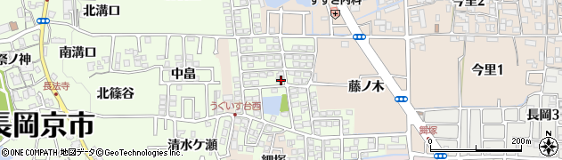 京都府長岡京市うぐいす台115周辺の地図