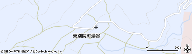 京都府亀岡市東別院町湯谷（久保西）周辺の地図