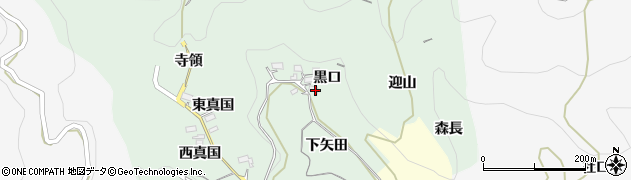 愛知県新城市牛倉黒口8周辺の地図