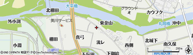 愛知県岡崎市岡町流レ3周辺の地図