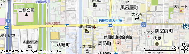 京都府京都市伏見区村上町364周辺の地図