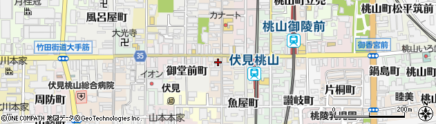 伏見会館周辺の地図