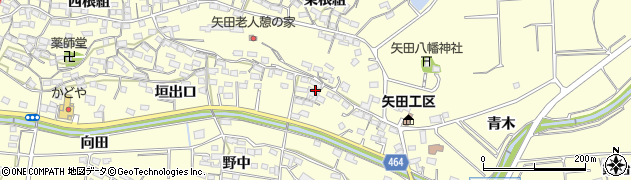 愛知県常滑市矢田東根組183周辺の地図