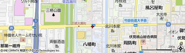 京都府京都市伏見区恵美酒町周辺の地図