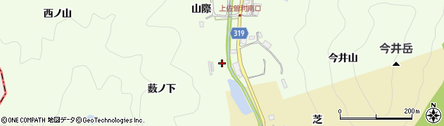 兵庫県宝塚市上佐曽利（薮ノ下）周辺の地図