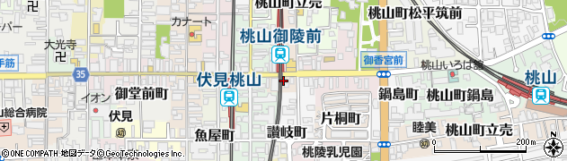 京都府京都市伏見区観音寺町周辺の地図