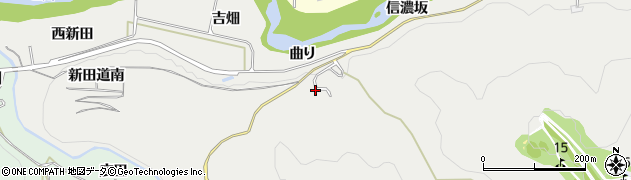 愛知県岡崎市生平町（曲り）周辺の地図