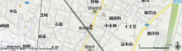 愛知県安城市古井町井ノ池39周辺の地図