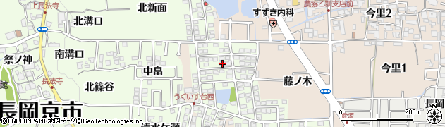 京都府長岡京市うぐいす台131周辺の地図