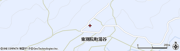 京都府亀岡市東別院町湯谷（西条）周辺の地図
