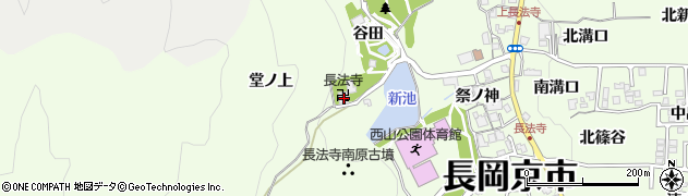 長法寺周辺の地図
