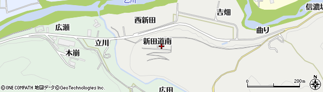 愛知県岡崎市生平町（新田道南）周辺の地図