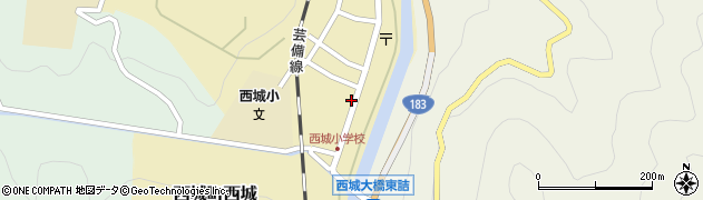 広島県庄原市西城町西城127周辺の地図
