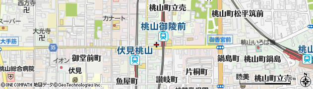 ミンミン 桃山店周辺の地図
