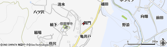愛知県新城市須長賀門4周辺の地図