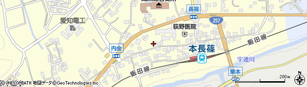 愛知県新城市長篠下り筬71周辺の地図