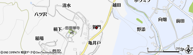 愛知県新城市須長（賀門）周辺の地図