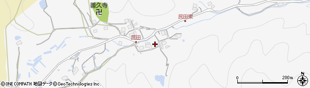兵庫県川辺郡猪名川町民田辻垣周辺の地図