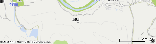 愛知県岡崎市生平町堀切周辺の地図