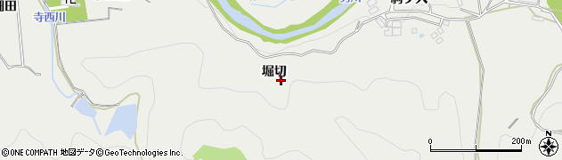 愛知県岡崎市生平町（堀切）周辺の地図