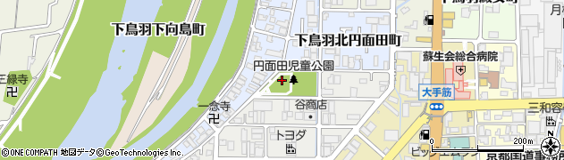 京都府京都市伏見区下鳥羽中円面田町58周辺の地図