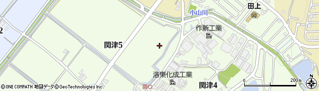 滋賀県大津市関津5丁目15周辺の地図