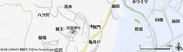 愛知県新城市須長賀門3周辺の地図
