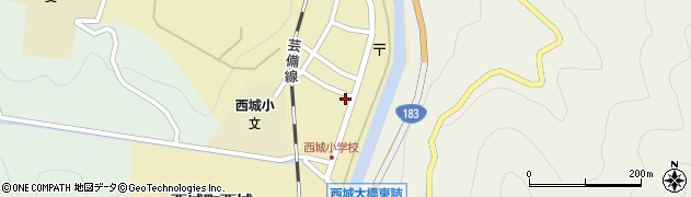 広島県庄原市西城町西城126周辺の地図
