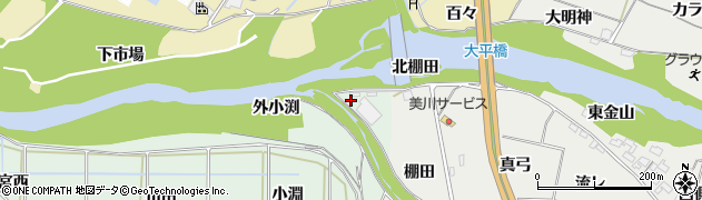 愛知県岡崎市美合町（外小渕）周辺の地図