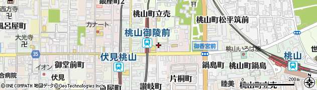 京都府京都市伏見区御香宮門前町1周辺の地図