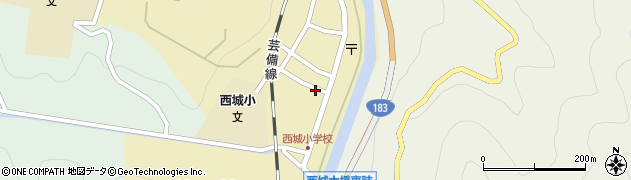 広島県庄原市西城町西城125周辺の地図