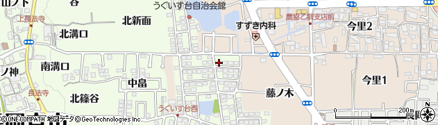 京都府長岡京市うぐいす台149周辺の地図