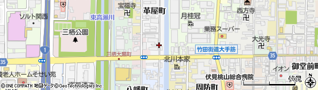 京都府京都市伏見区過書町周辺の地図