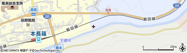 愛知県新城市富栄（道ノ下）周辺の地図