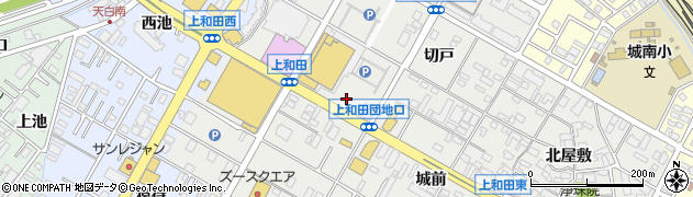 愛知県岡崎市上和田町（サジ）周辺の地図