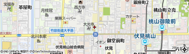 京都府京都市伏見区南部町85周辺の地図